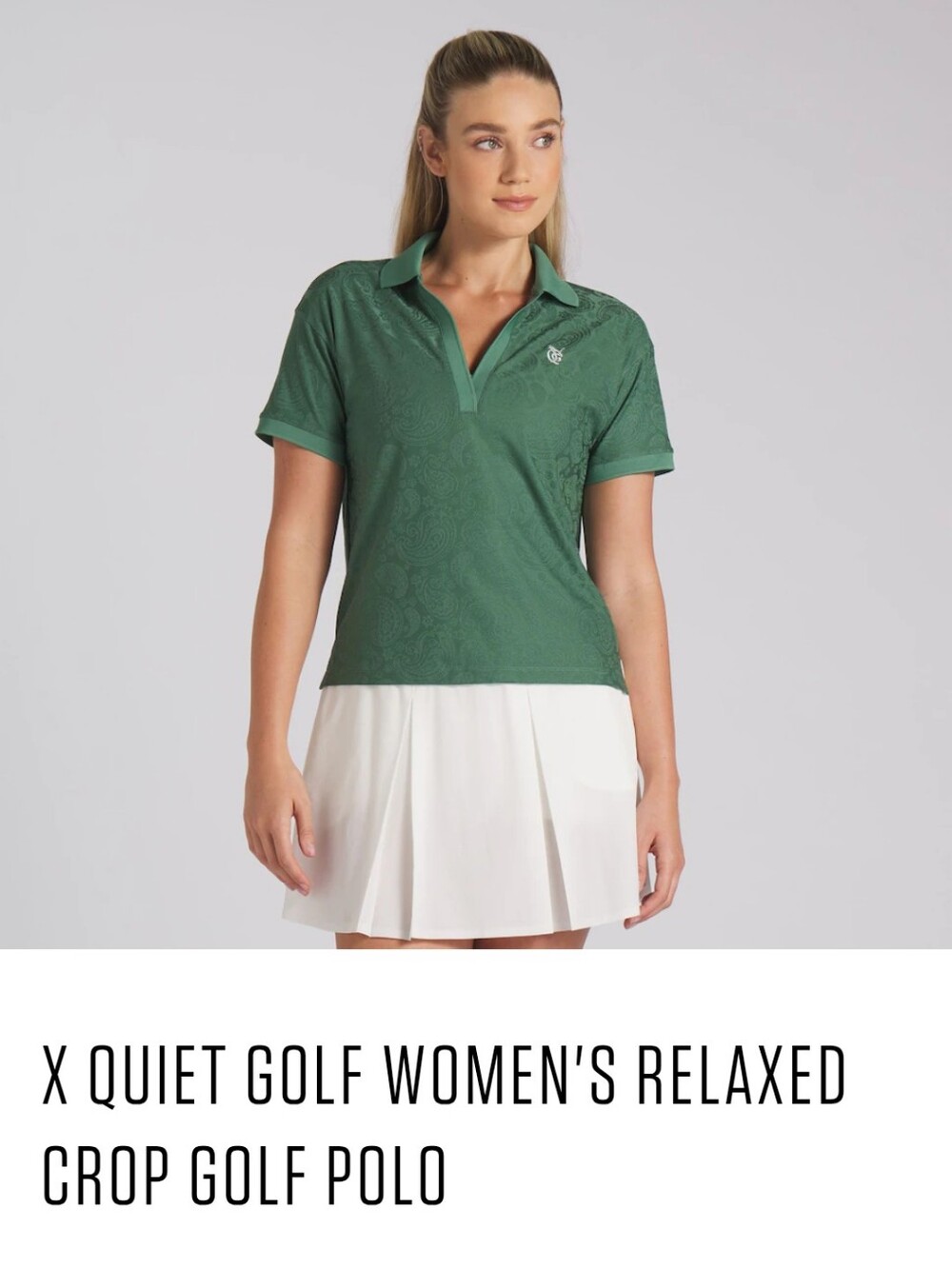 Puma X Quiet Golf Cropped Polo